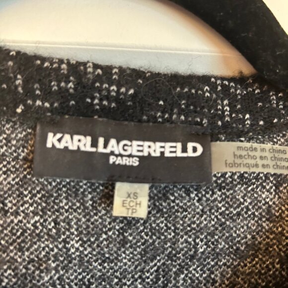 KARL LAGERFELD Chanel Style Tweed Button Up Jacket - Picture 3 of 4